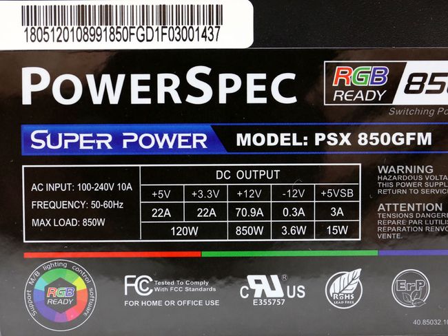 Powerspec Psx 850gfm Unboxing