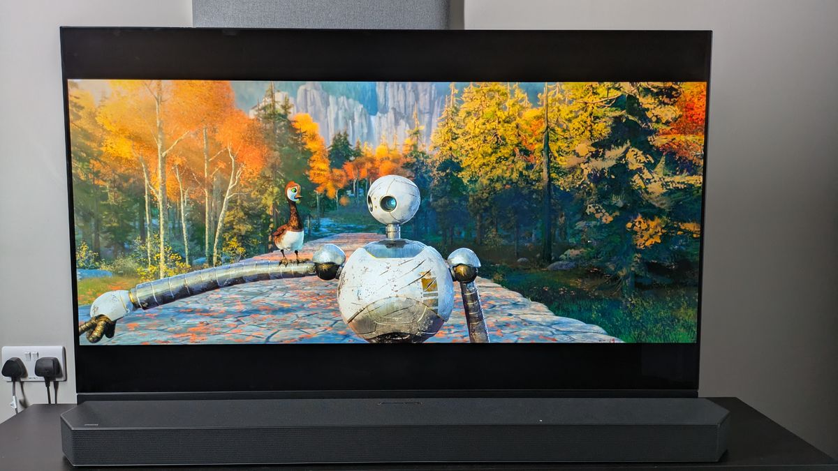 The Wild Robot on the Panasonic MZ1500 screen