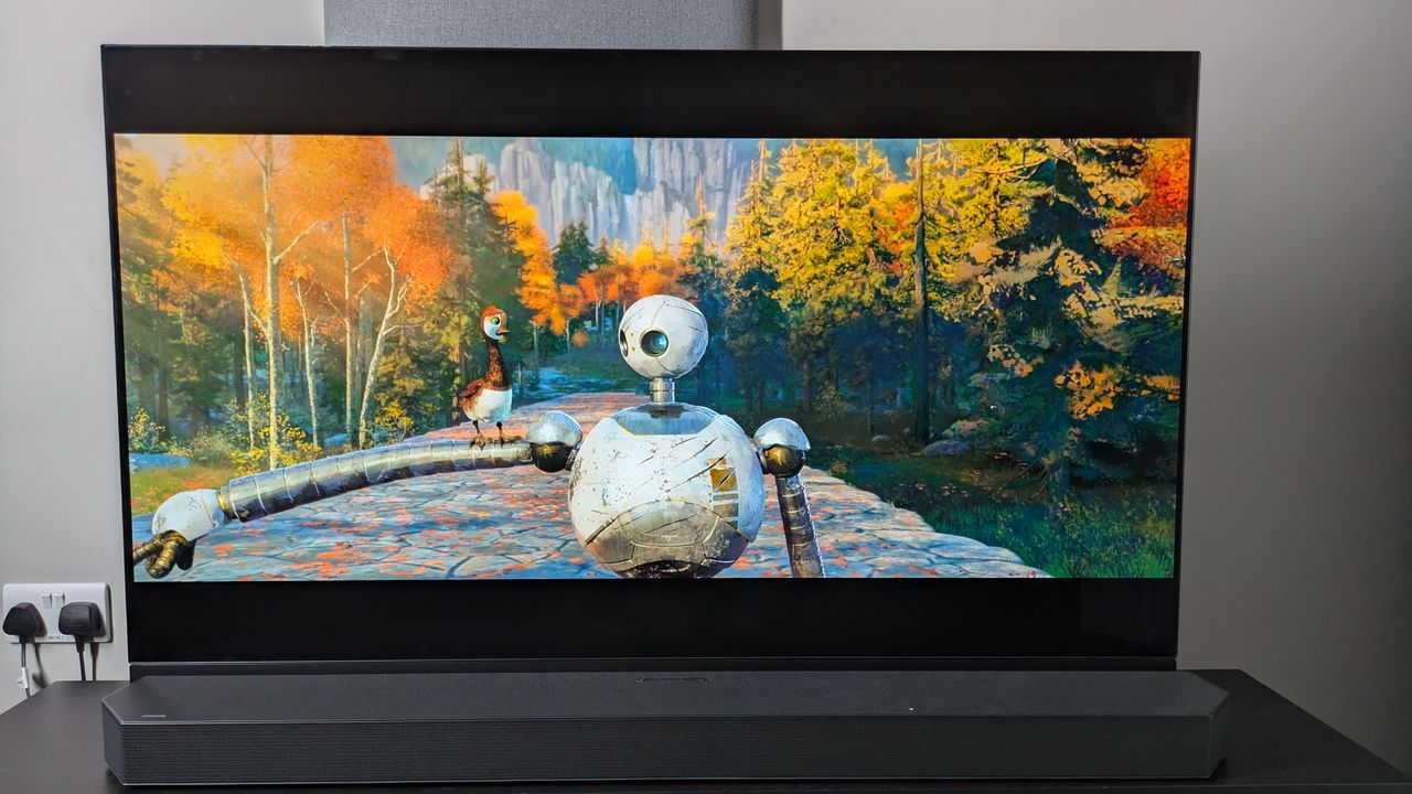 The Wild Robot on the Panasonic MZ1500 screen