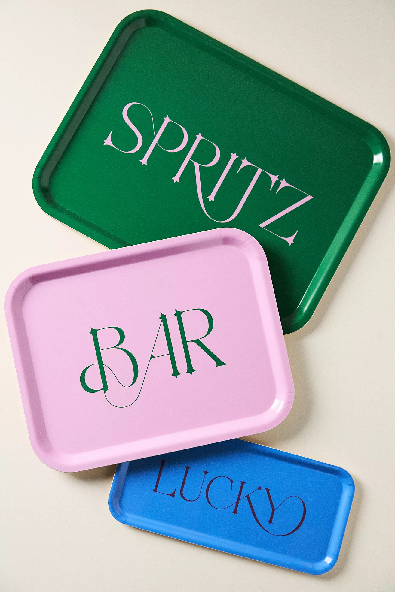 Barrett Rm Type Birch Wood Bar Tray