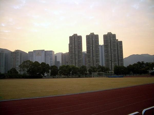 Sunrise over the Hong Kong Sports Institute
