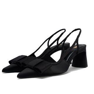 cut out image of black slingback medium heel shoes from Zara