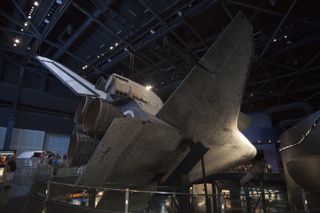 Early Look at Shuttle Atlantis Exhibit