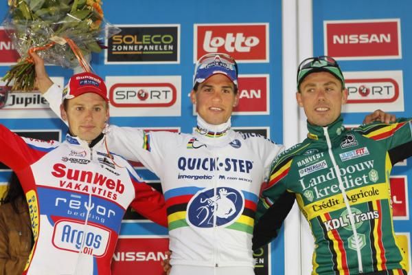 Kevin Pauwels, Zdenek Stybar and Sven Nys made up the podium in Hamme-Zogge