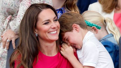 Kate Middleton and Prince Louis share a hug at the Platinum Jubilee concert in 2022