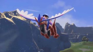 Pokemon Scarlet and Violet Koraidon gliding