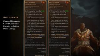 Diablo 4 changes for HellHammer Barbarian Weapon