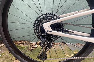 Detail of SRAM 12-speed cassette fitted to Specialzied Sirrus X 5.0 hybrid bike