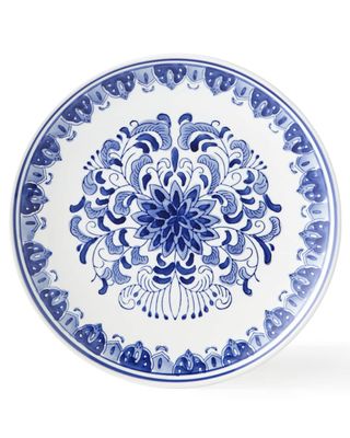 Set of 12 Assorted Blue & White Dinner Plates