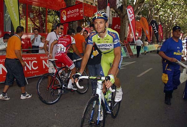 Ivan Basso (Liquigas) before the stage.