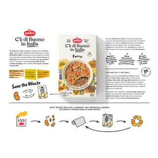 pasta dish with ingredients and recipe