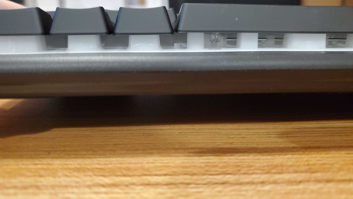 closeup of black Roccat Magma Mini keyboard