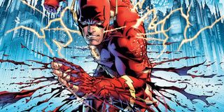 The Flash racing in Flashpoint comic