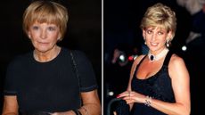A comp image of Anne Robinson (L) and Princess Diana circa 1995 (R)