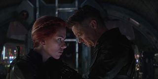 Black Widow and Hawkeye in Avengers: Endgame