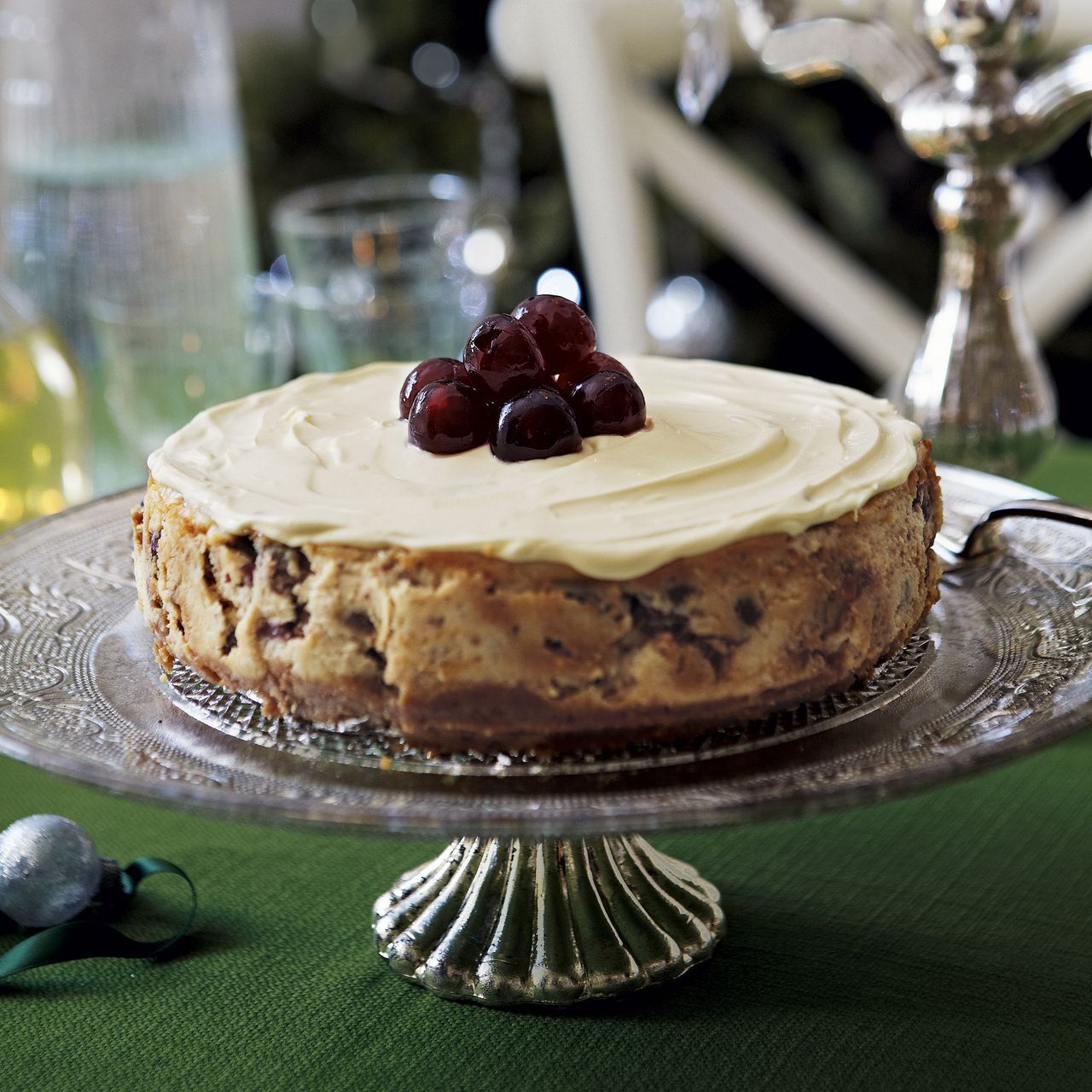 Christmas cheesecake with soaked fruits-Christmas-Christmas Food-Woman and home