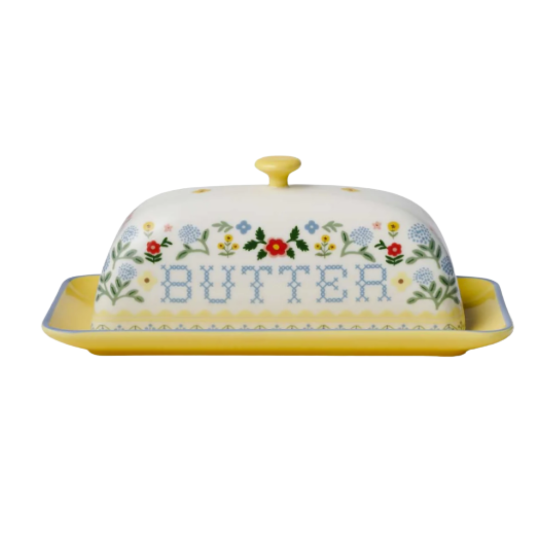 Porcelain Butter Dish - Home Sweet Home