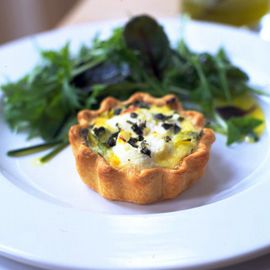 Leek and goats' cheese quiche-quiche recipes-recipe ideas-woman and home