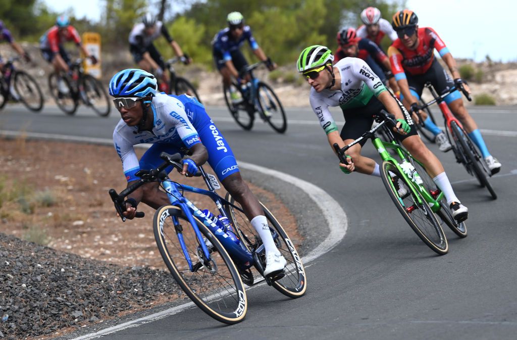 Welay Hagos Berhe (Jayco AlUla) in the breakaway