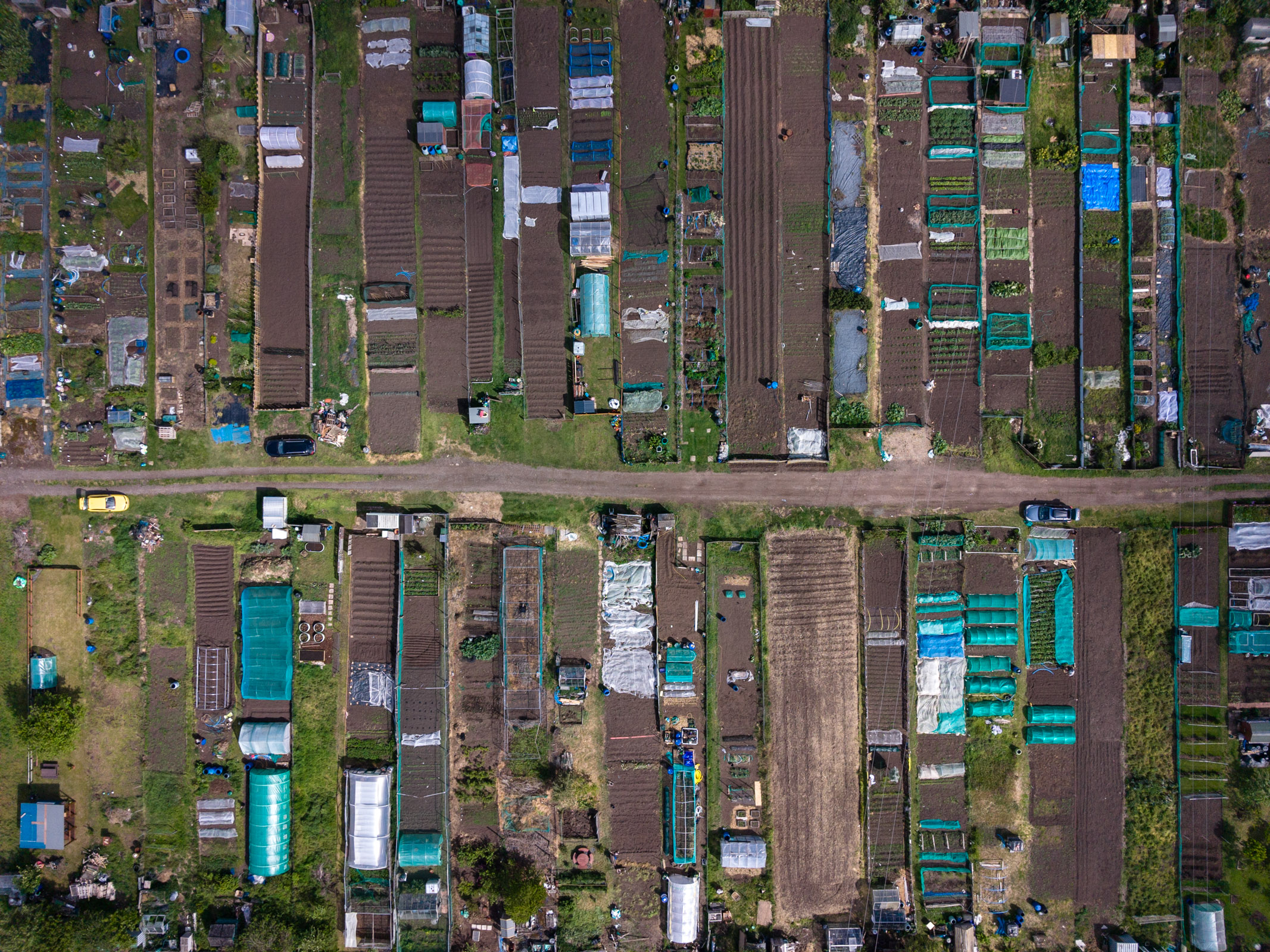 Photo of Allotments taken with the DJI Lito 1 beginner drone