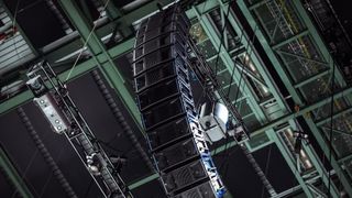 A line array speaker from Meyer Sound that powers the audio for the Minnesota Wild.
