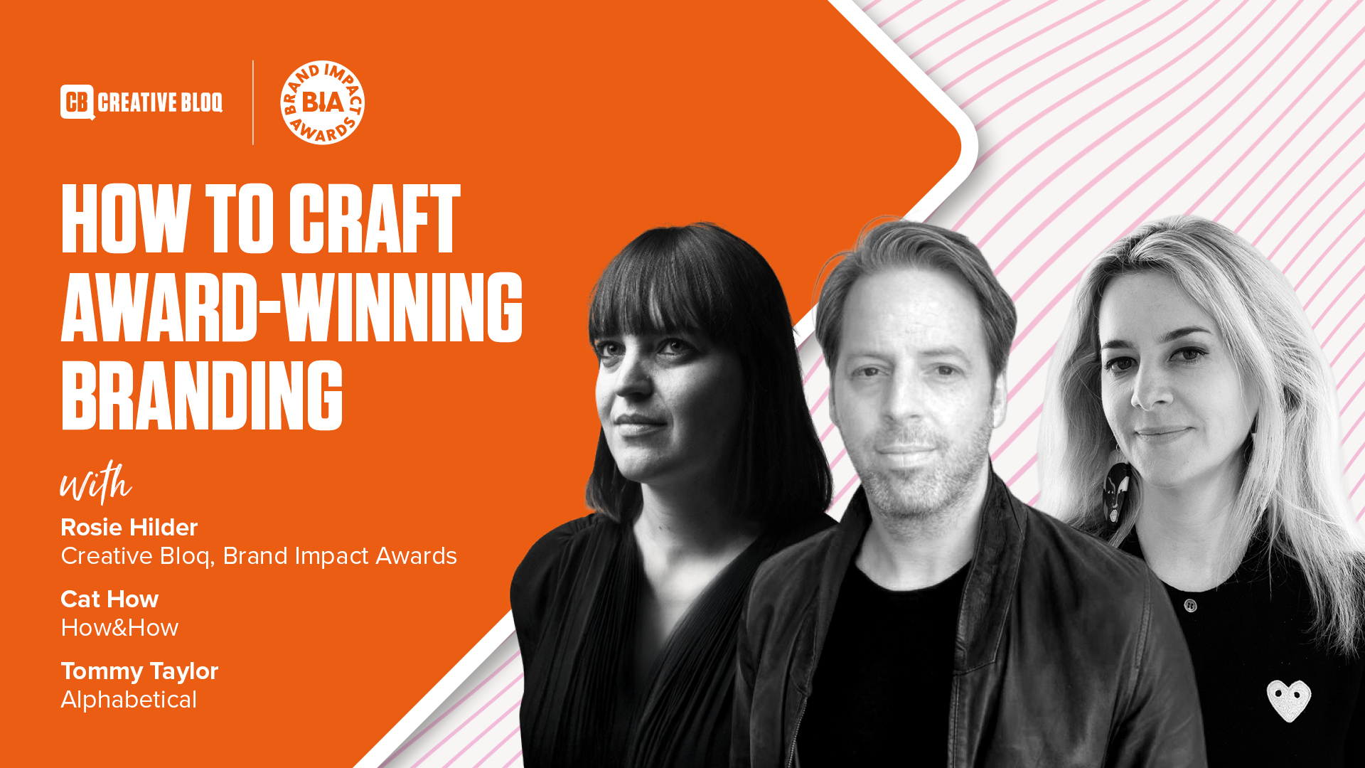 how to craft award winning branding with three headshots on it