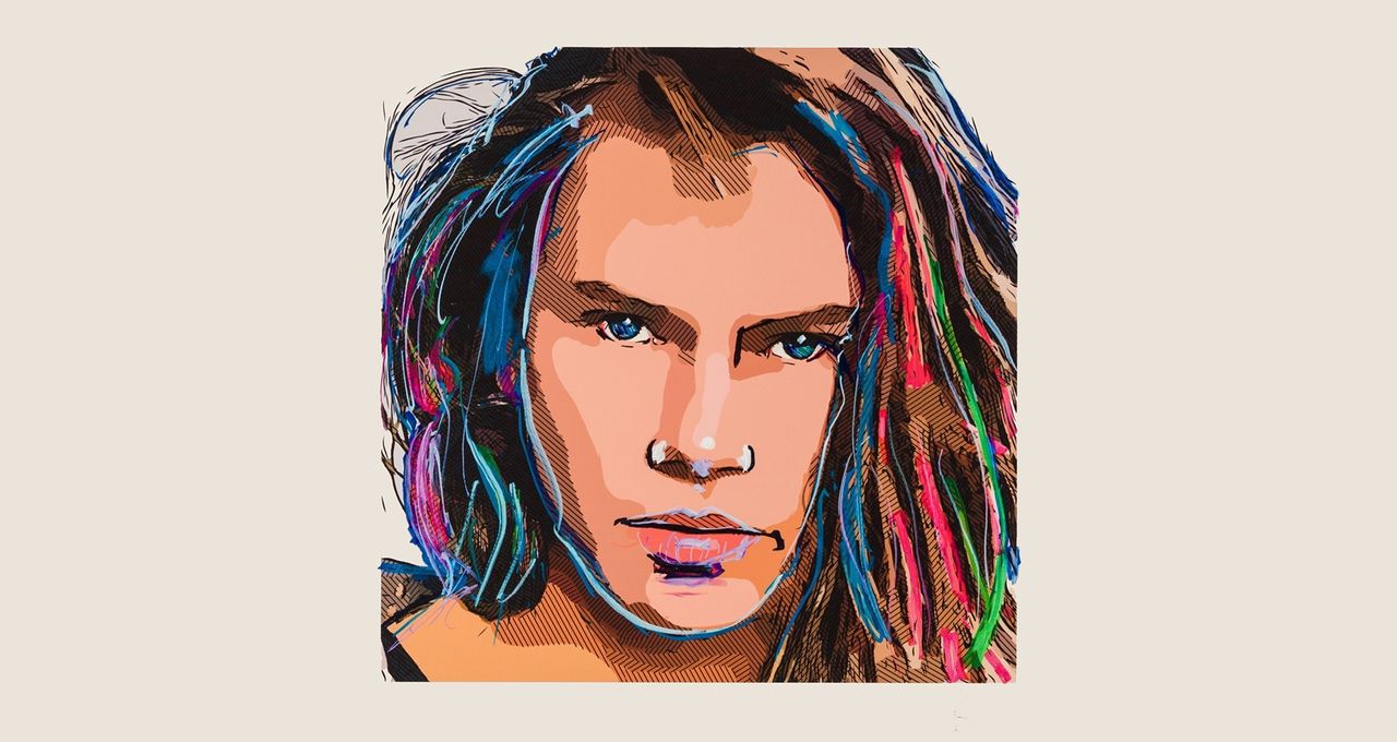 A selection of Johnny Depp's artwork.