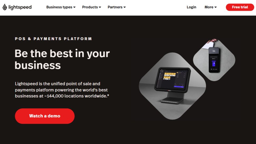 Lightspeed website screenshot (October 2025).