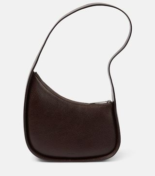 Half Moon Small Leather Shoulder Bag