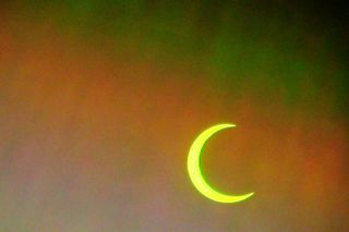 annular solar eclipse in colors