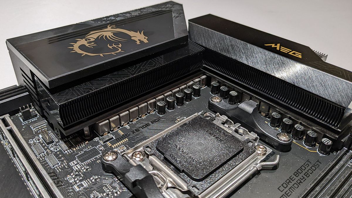MSI MEG X670E Ace VRM area