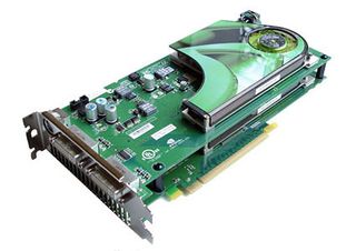 The PC runs a quad-SLI system consisting of two Nvidia GeForce 7950 GX2 graphics card with a total of 2 GB of GDDR3 memory. One of these monsters supports screen resolution of up to 2560x1600 pixels with a pixel fill rate of 24 billion pixels/s.