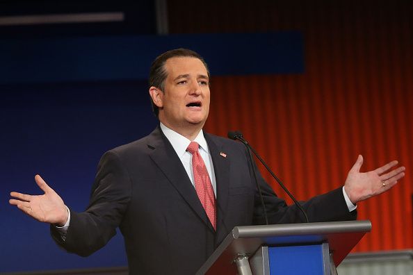 Ted Cruz at the Fox Business Network Republican presidential debate in 2016.