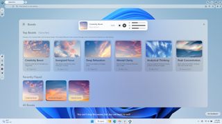 Opera Air's library of audio Boosts designed to help you relax and create.