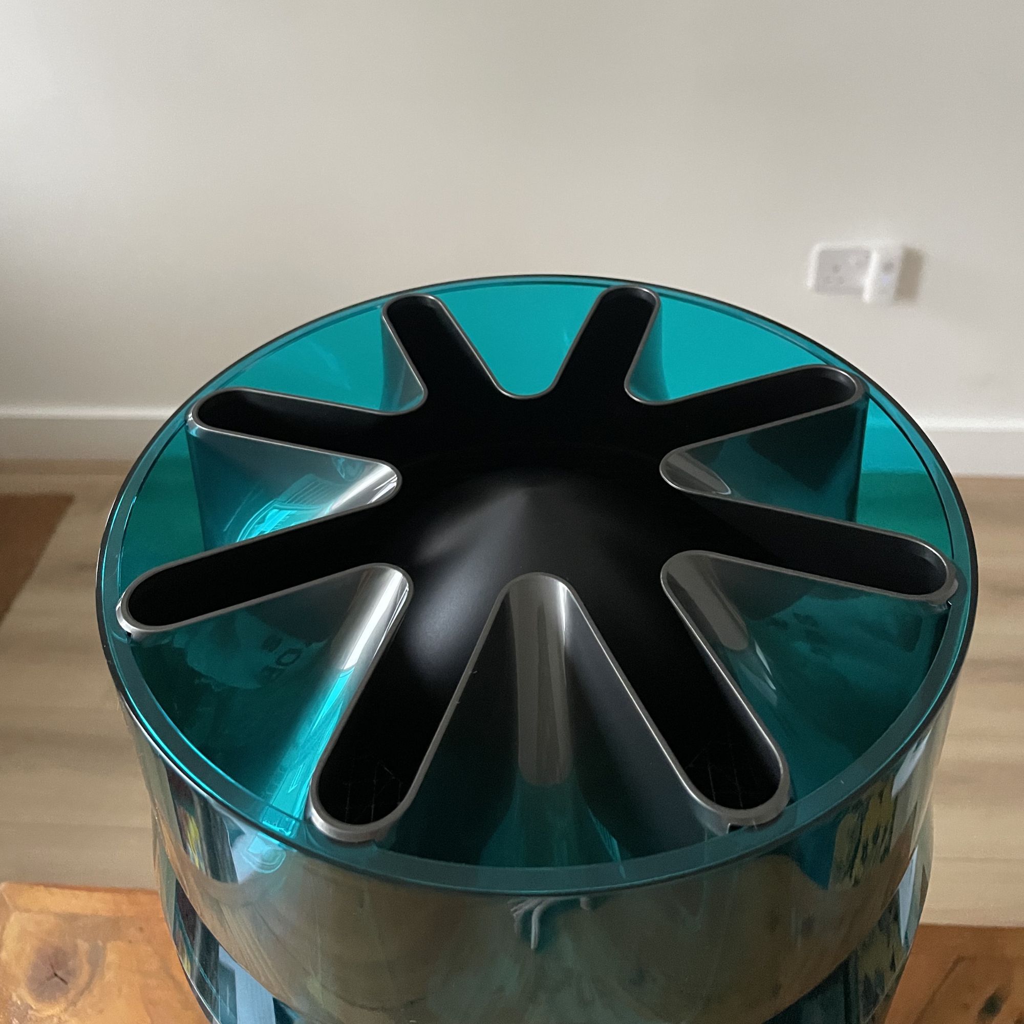 Close up of the star-shaped nozzle of the Dyson Hushjet Air Purifier