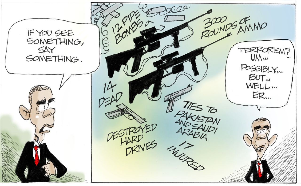 Obama cartoon U.S. Terrorism