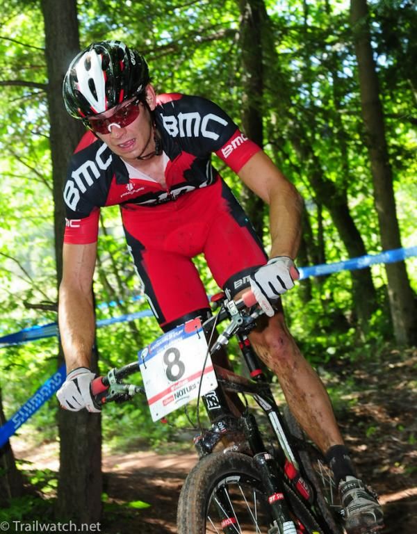 Stephen Ettinger (BMC) lost some big time on lap one