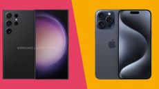 an image showing the Samsung Galaxy S24 Ultra vs iPhone 15 Pro Max