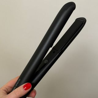 Laura holding Cloud Nine The Touch Iron - best hair straighteners