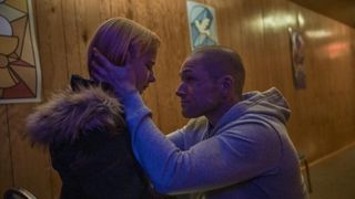 Ana Sophia Heger and Taron Egerton in She Rides Shotgun