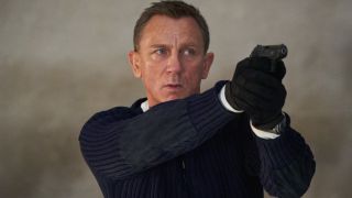 Daniel Craig's James Bond holding a gun