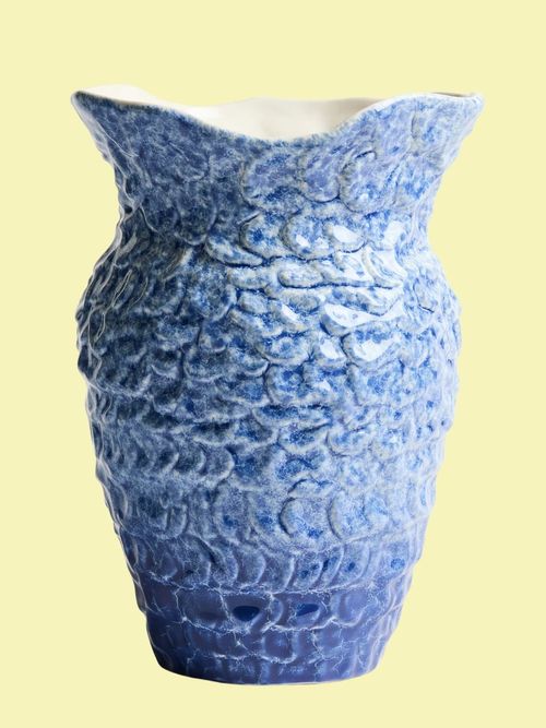 Large Sea-Inspired Stoneware Vase