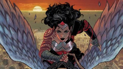 Hayden Sherman's main cover art for Absolute Wonder Woman #1.