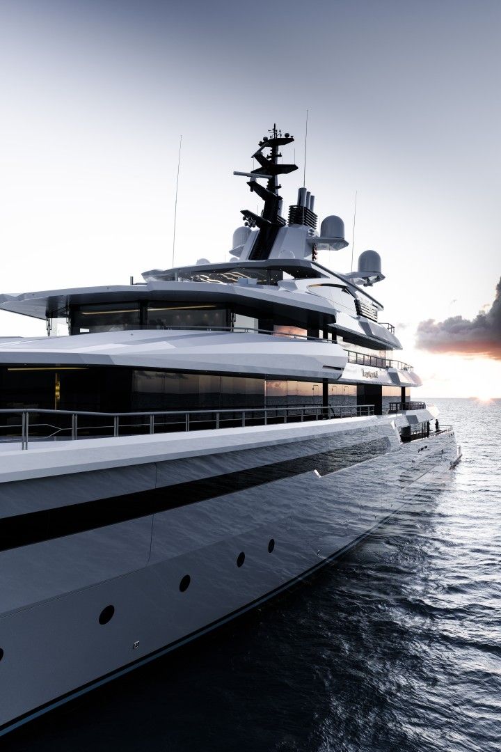 A photograph of Gabe Newell's superyacht, Leviathan.