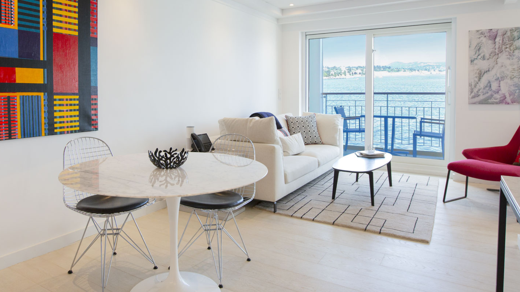 Apartment interior on board The World