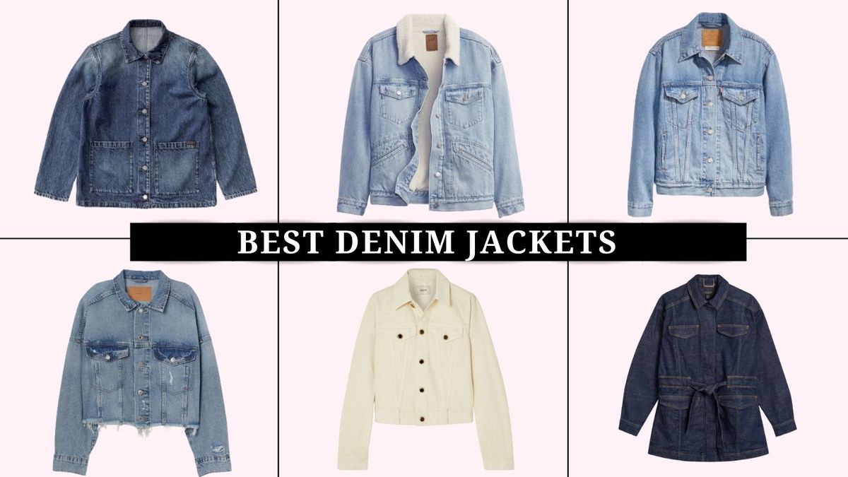 half collar denim jacket