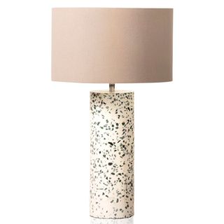 fragmented light in table lamp with white background
