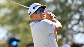 Kurt Kitayama takes a shot during the Shriners Children's Open