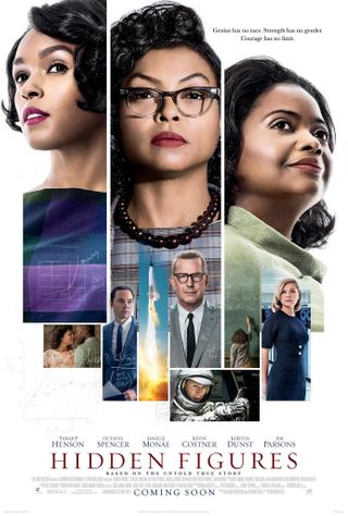Movie poster for "Hidden Figures," opening wide on Jan. 6, 2017.