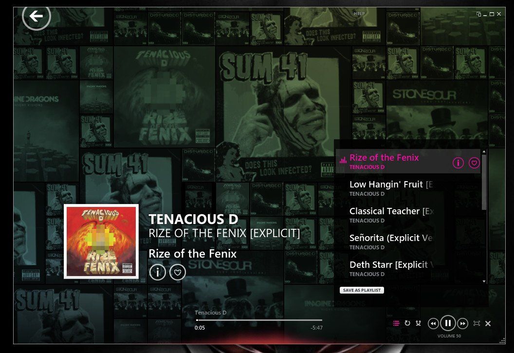 Zune desktop app